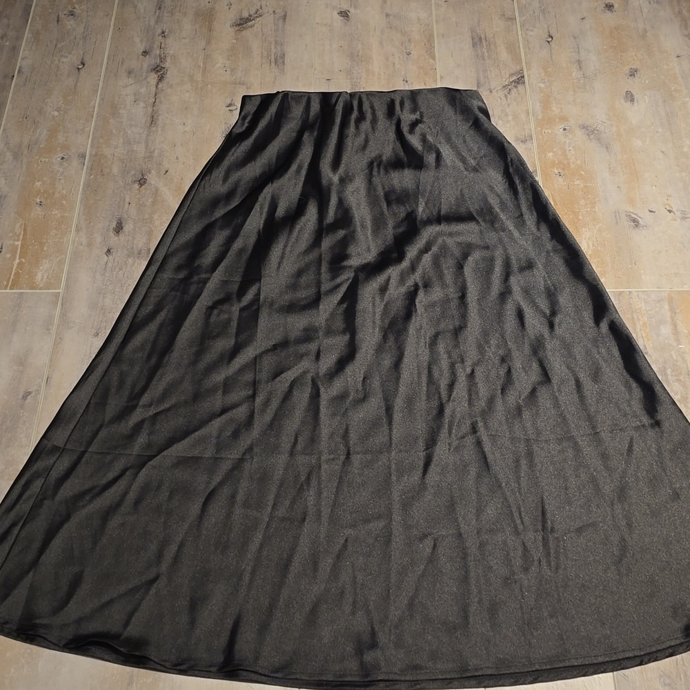 Black BTFBM Black Satin Skirt